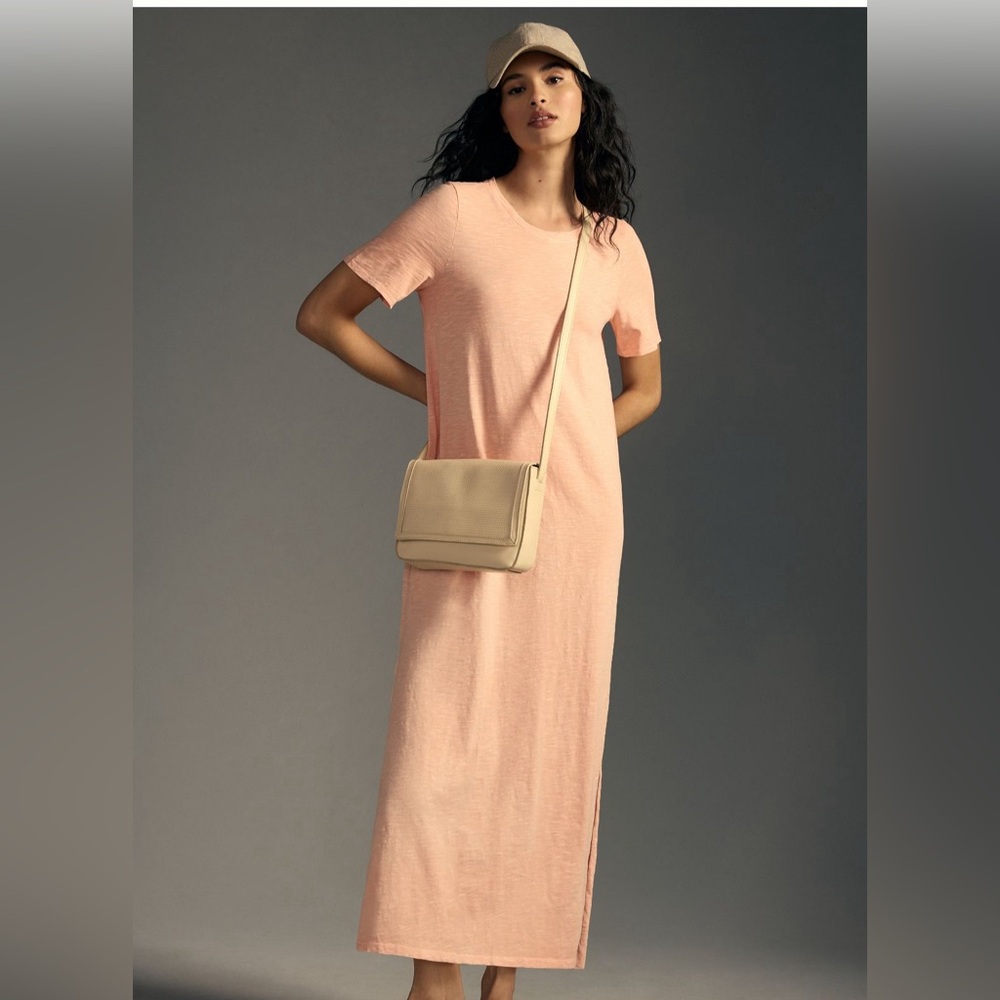 Daily Practice by Anthropologie Side Slit Maci Dress in Vintage Pink